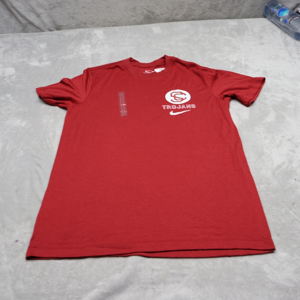 USC Trojans Shirt Mens Small Nike Red NCAA Short Sleeve Graphic Tee $25 NEW